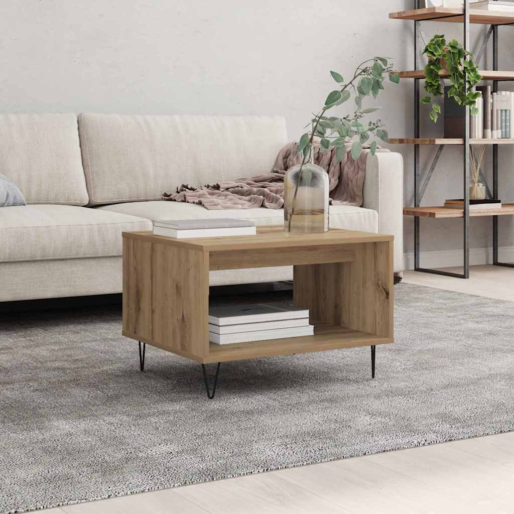 Kaffebord Artisan Eik 60 X 50 X 40 Cm Konstruert Tre