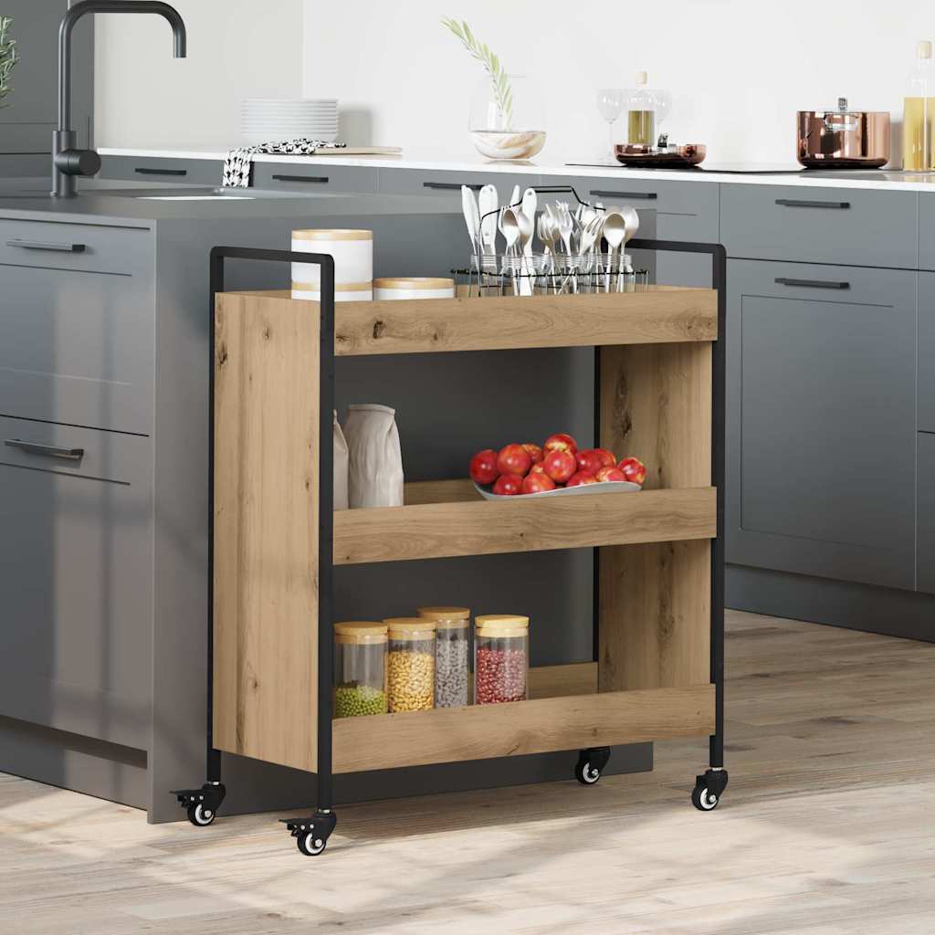 Kjøkkenvogn Artisan Eik 70 X 30 X 82 Cm Konstruert Tre