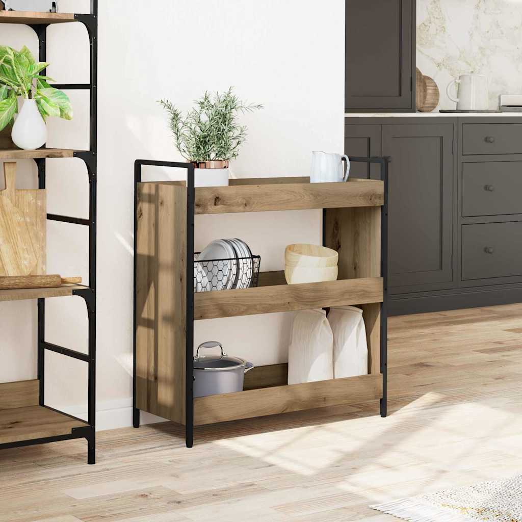 Kjøkkenvogn Artisan Eik 70 X 30 X 82 Cm Konstruert Tre