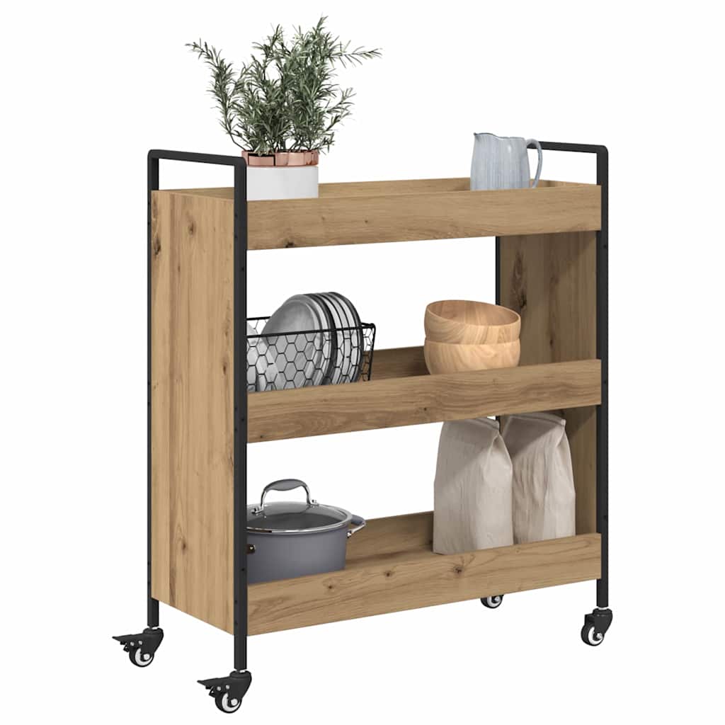 Kjøkkenvogn Artisan Eik 70 X 30 X 82 Cm Konstruert Tre