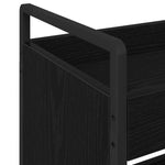 Kjøkkenvogn Svart Eik 70 X 30 X 82 Cm Konstruert Tre