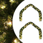 Julekrans Med 600 Led 2 Pcs Grønn Pvc