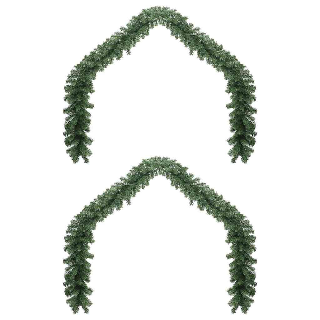 Julekrans Med 600 Led 2 Pcs Grønn Pvc