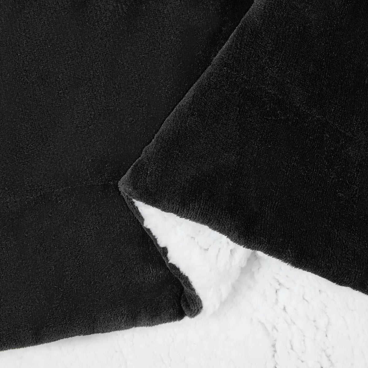 Kastteppe Svart 220 X 240 Cm Fleece