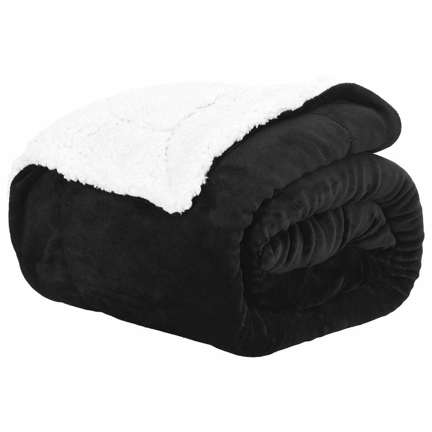Kastteppe Svart 220 X 240 Cm Fleece
