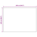 Kastteppe Svart 220 X 240 Cm Fleece