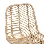Barstol 2 Pcs Naturlig 44,5 X 54,5 X 97,5 Cm Rattan Og Jern