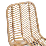 Spisestuestol 2 Pcs Naturlig 44,5 X 55 X 85 Cm Rattan Og Jern