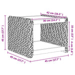 Sidetabell Naturlig 44.5 X 45 X 45 Cm Massiv Mahogni Tre