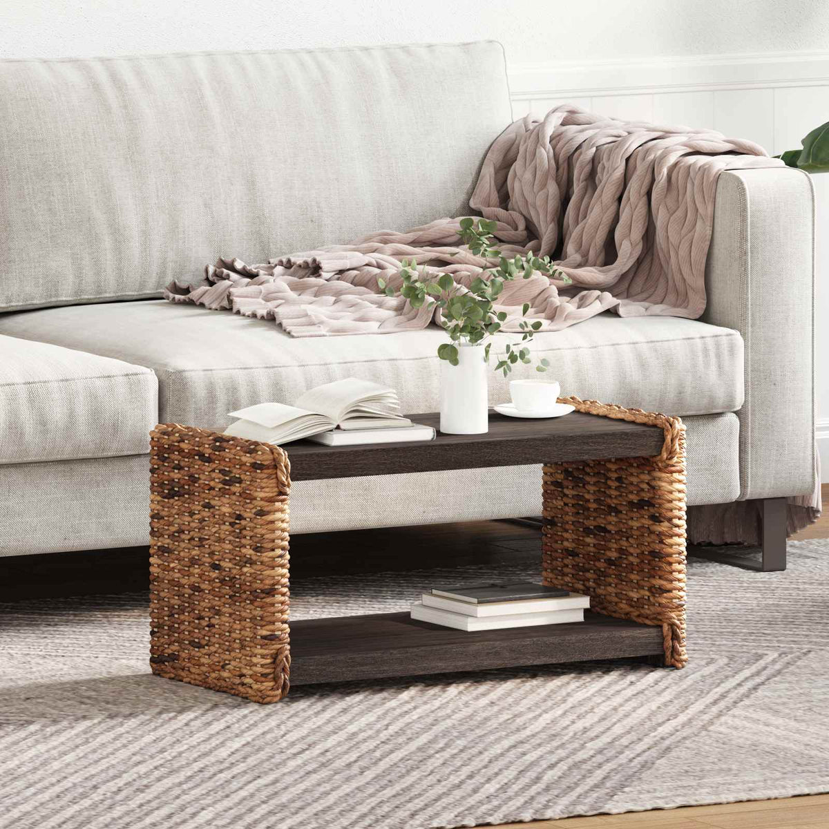 Sidetabell Naturlig 44.5 X 45 X 45 Cm Massiv Mahogni Tre