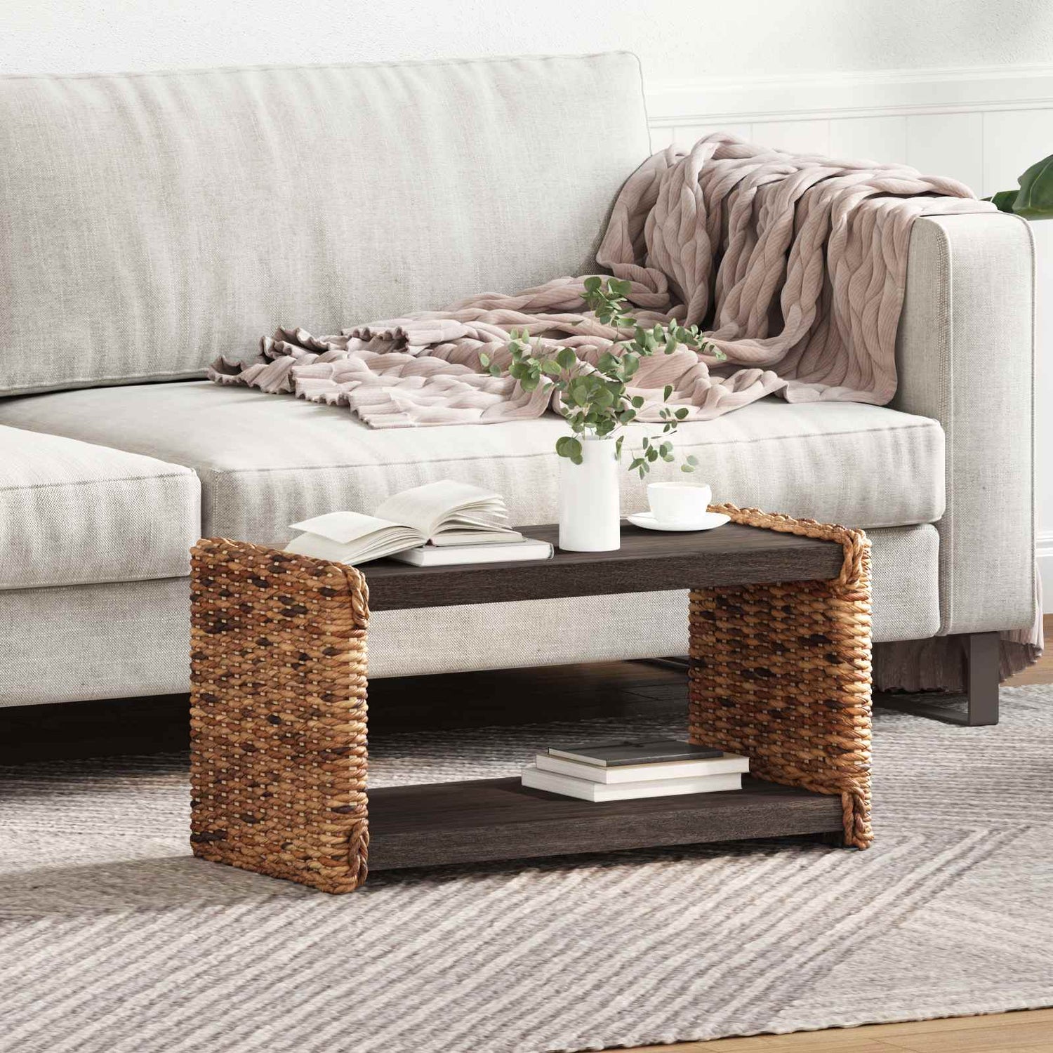 Sidetabell Naturlig 44.5 X 45 X 45 Cm Massiv Mahogni Tre