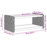 Sidetabell Naturlig 44.5 X 45 X 45 Cm Massiv Mahogni Tre