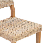 2 Pcs Naturlig 45 X 55 X 84 Cm Kubu Rattan