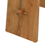 Badestol Brun 50 X 29,5 X 50,5 Cm Massivt Teaktre