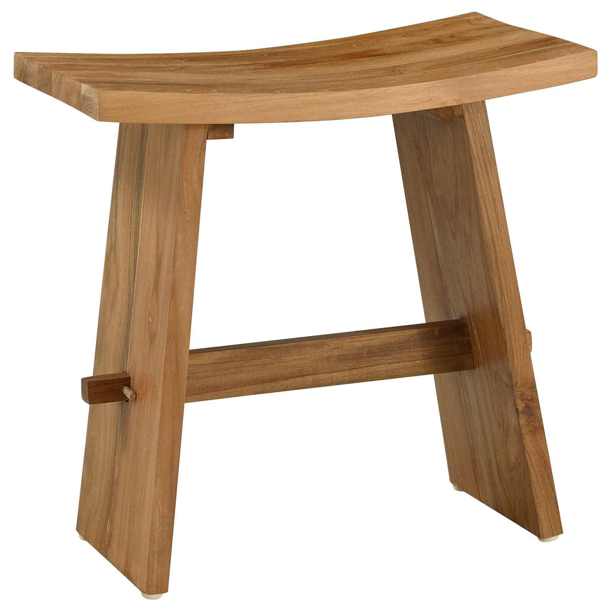 Badestol Brun 50 X 29,5 X 50,5 Cm Massivt Teaktre