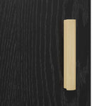 Nattbordskap Svart Eik 40 X 40 X 50 Cm Konstruert Tre