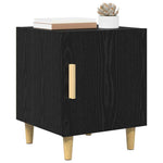 Nattbordskap Svart Eik 40 X 40 X 50 Cm Konstruert Tre