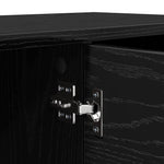 Tv-Skap Svart Eik 102 X 35 X 36,5 Cm Konstruert Tre
