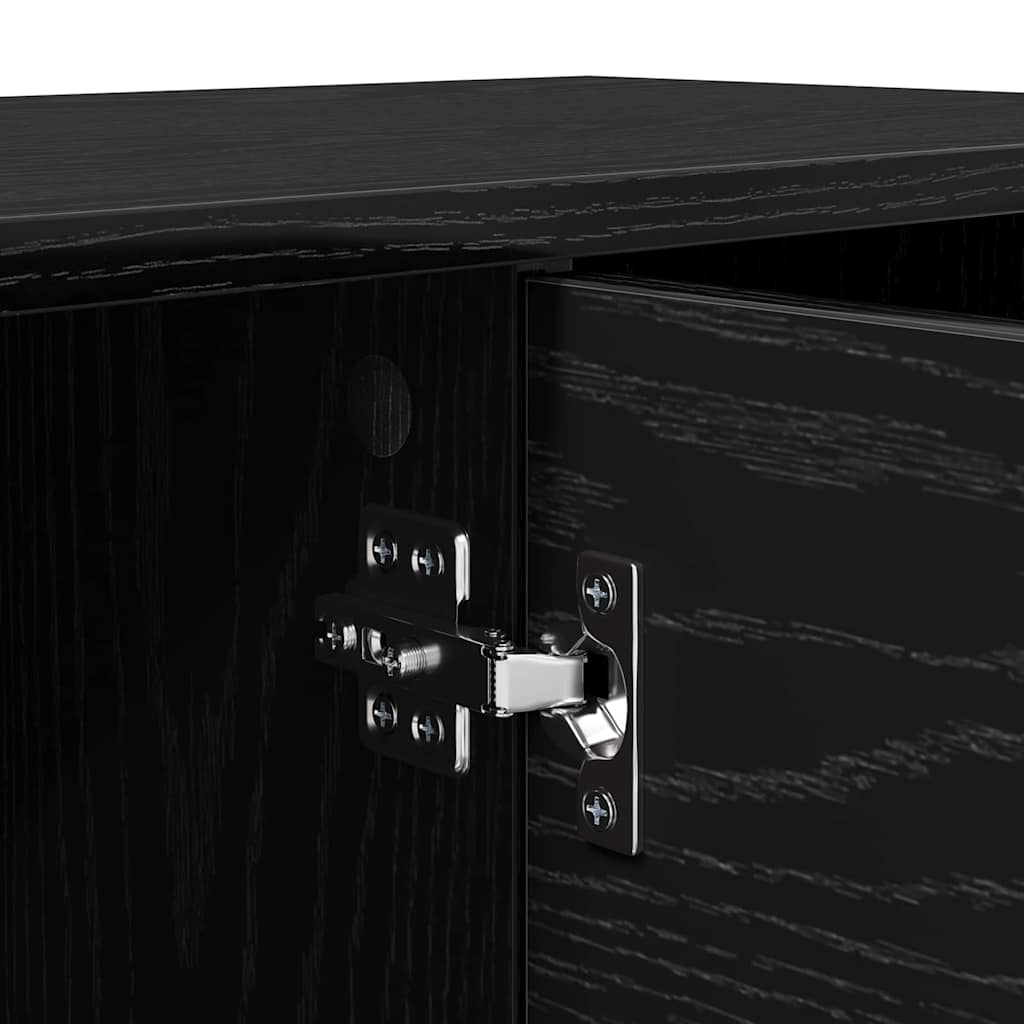Tv-Skap Svart Eik 102 X 35 X 36,5 Cm Konstruert Tre