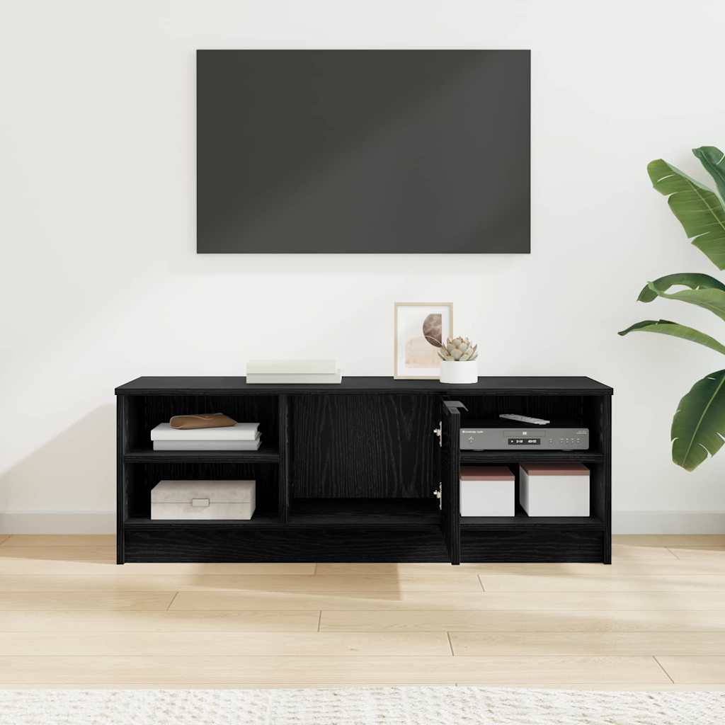 Tv-Skap Svart Eik 102 X 35 X 36,5 Cm Konstruert Tre