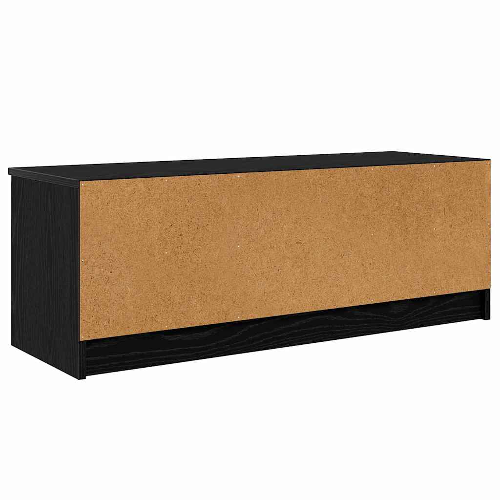 Tv-Skap Svart Eik 102 X 35 X 36,5 Cm Konstruert Tre