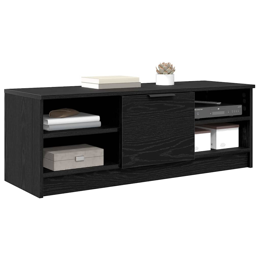 Tv-Skap Svart Eik 102 X 35 X 36,5 Cm Konstruert Tre
