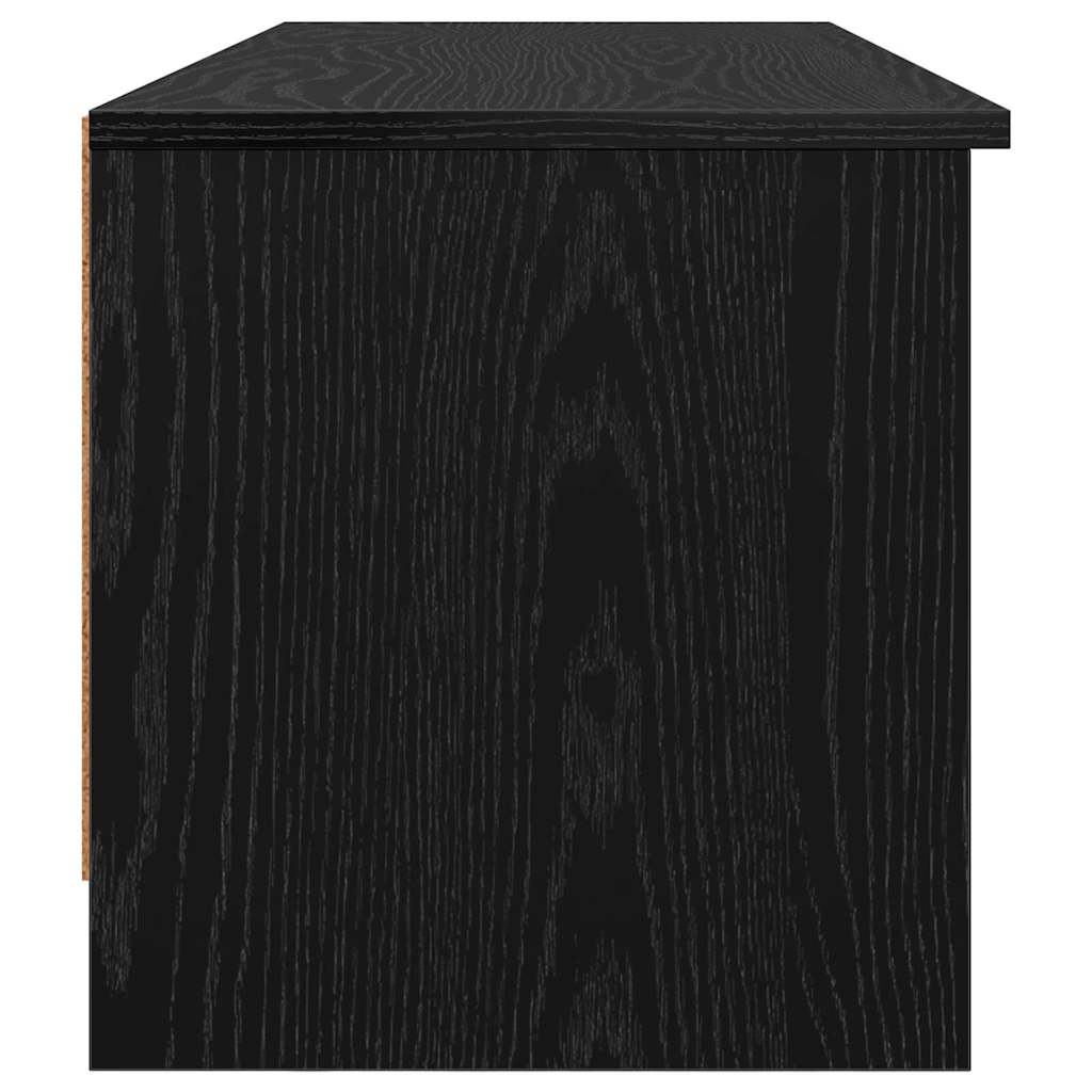Tv-Skap Svart Eik 102 X 35 X 36,5 Cm Konstruert Tre