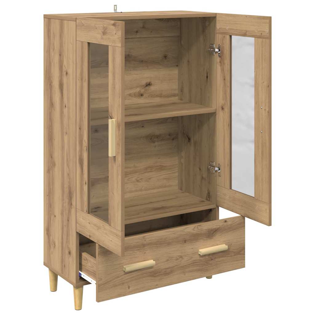 Høyskap Med Skuff Artisan Eik 70 X 31 X 115 Cm Konstruert Tre