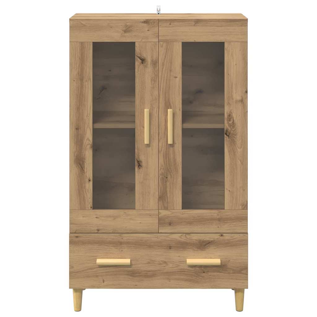 Høyskap Med Skuff Artisan Eik 70 X 31 X 115 Cm Konstruert Tre