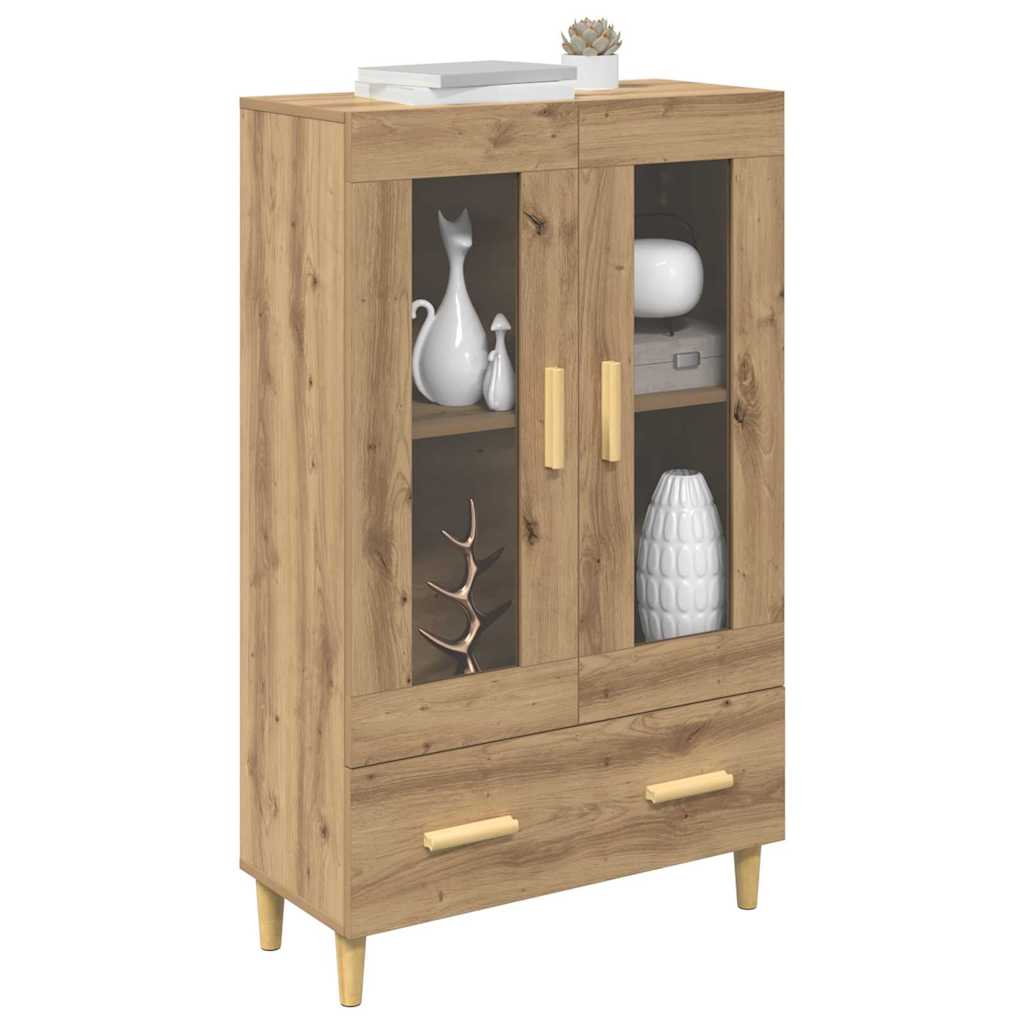 Høyskap Med Skuff Artisan Eik 70 X 31 X 115 Cm Konstruert Tre