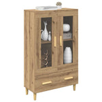 Høyskap Med Skuff Artisan Eik 70 X 31 X 115 Cm Konstruert Tre