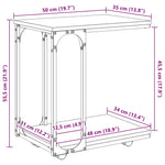 Sidetabell Artisan Eik 50 X 35 X 55.5 Cm Konstruert Tre