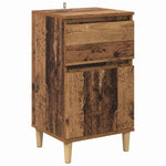 Nattbordskap Gammelt Tre 40 X 35 X 70 Cm Konstruert Tre
