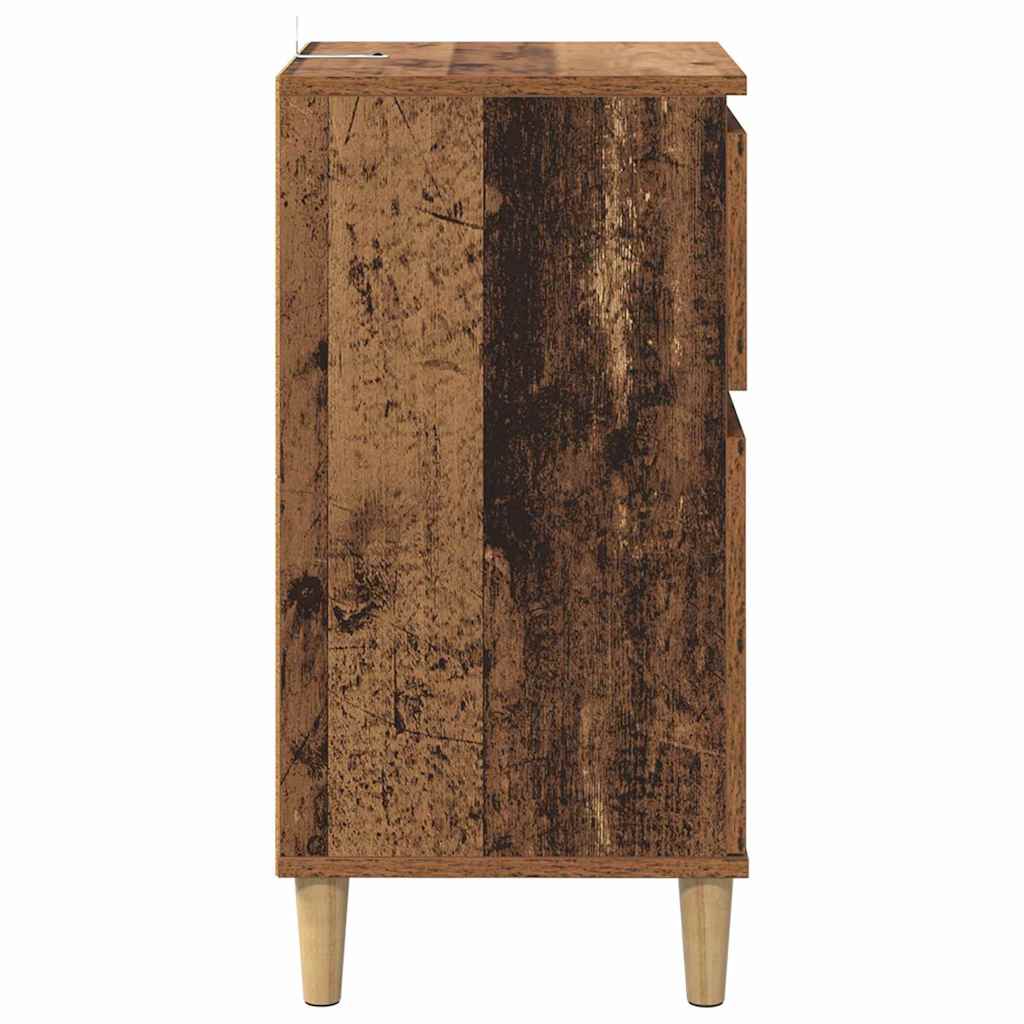 Nattbordskap Gammelt Tre 40 X 35 X 70 Cm Konstruert Tre