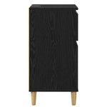 Nattbordskap 2 Pcs Svart Eik 40 X 35 X 70 Cm Konstruert Tre