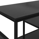 Tv-Skap Svart Eik 100 X 35 X 45 Cm Ingeniørtre Og Jern