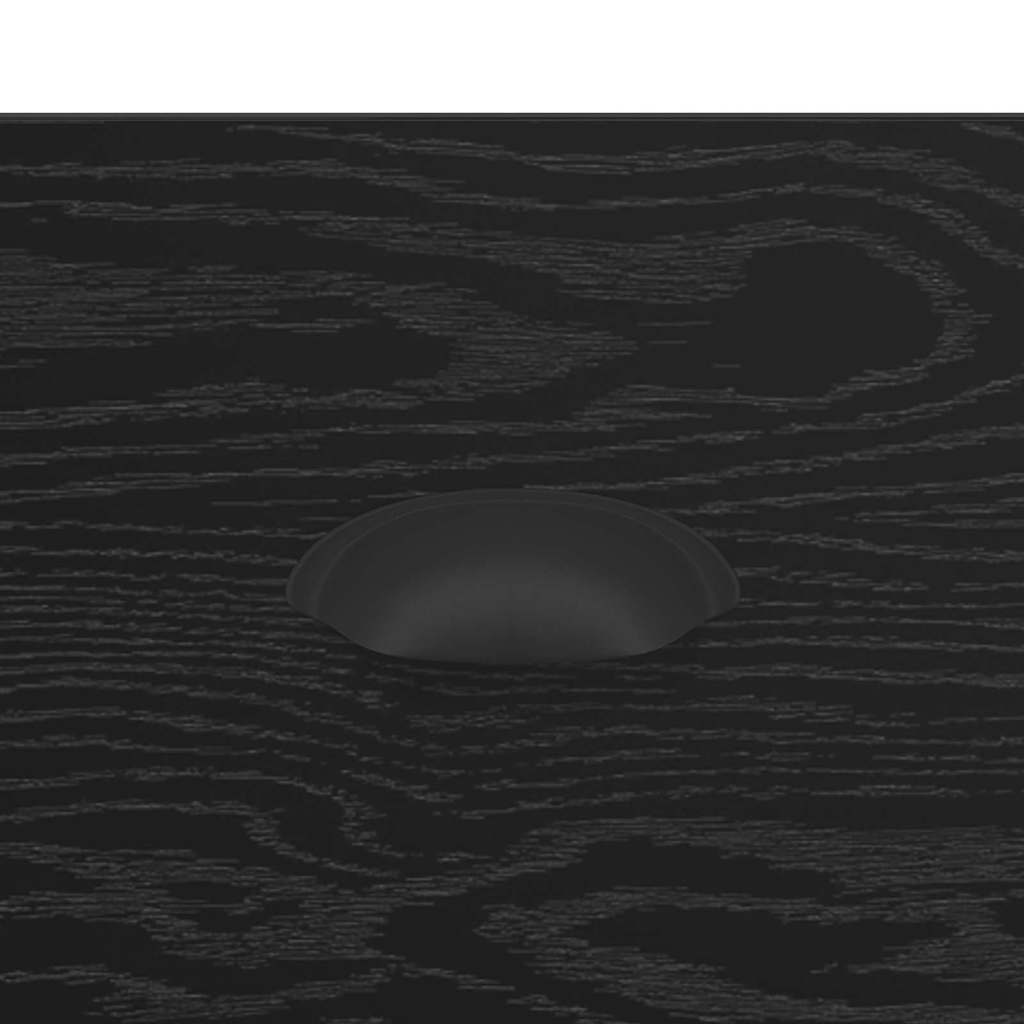 Serviesskap Svart Eik 70 X 35,5 X 67,5 Cm Konstruert Tre