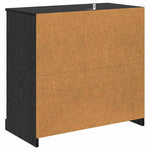 Serviesskap Svart Eik 70 X 35,5 X 67,5 Cm Konstruert Tre