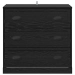Serviesskap Svart Eik 70 X 35,5 X 67,5 Cm Konstruert Tre