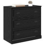 Serviesskap Svart Eik 70 X 35,5 X 67,5 Cm Konstruert Tre