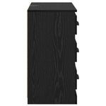Serviesskap Svart Eik 70 X 35,5 X 67,5 Cm Konstruert Tre