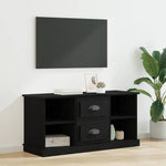 Tv-Skap Med Skuff Svart Eik 99,5 X 35,5 X 48 Cm Konstruert Tre