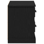 Tv-Skap Med Skuff Svart Eik 99,5 X 35,5 X 48 Cm Konstruert Tre