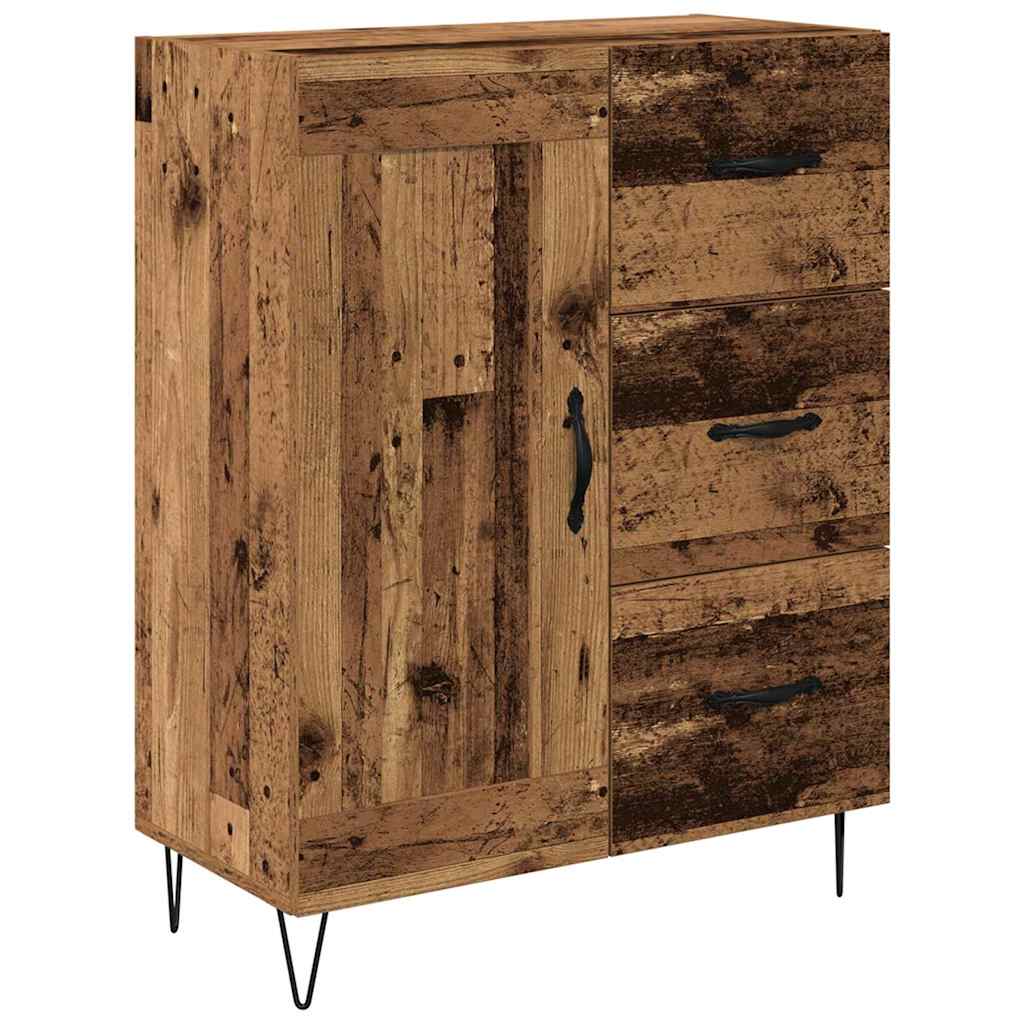 Med Skuff Gammelt Tre 69.5 X 34 X 90 Cm Konstruert Tre