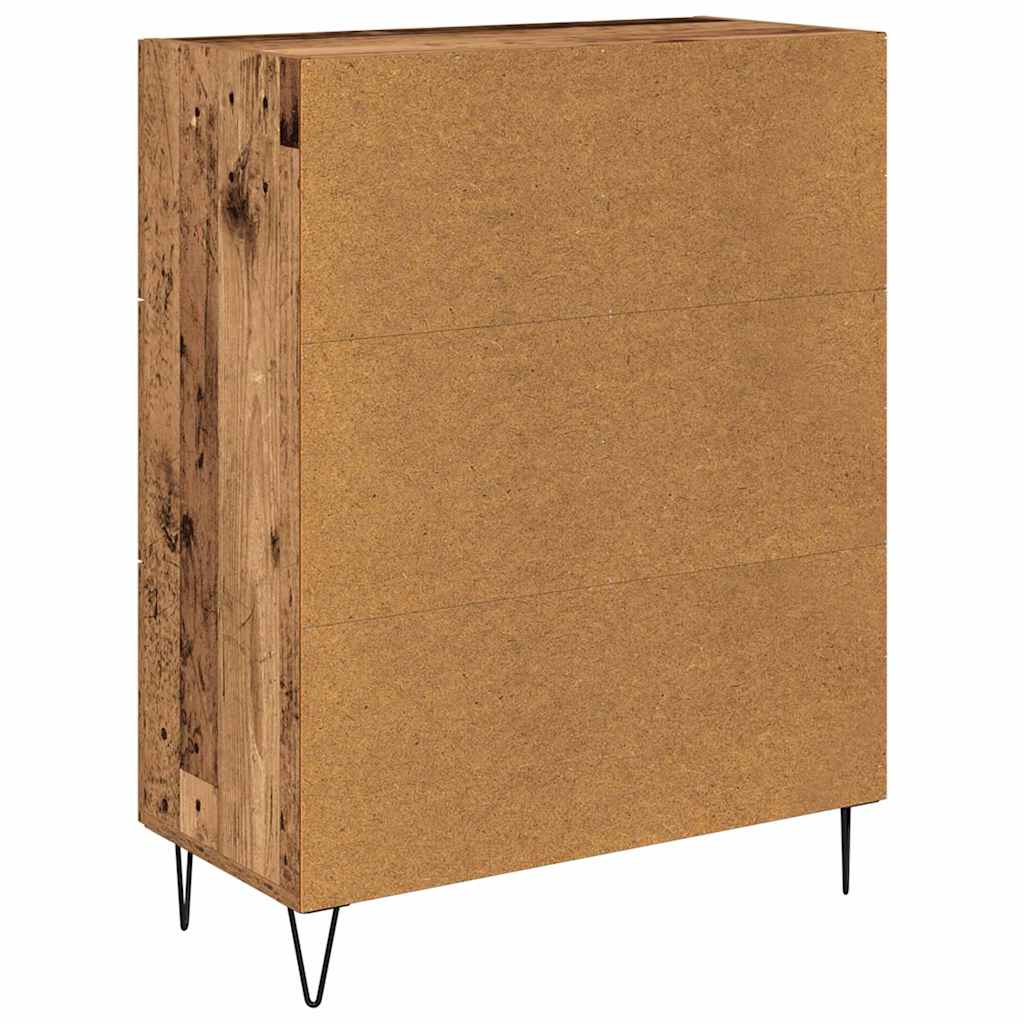Med Skuff Gammelt Tre 69.5 X 34 X 90 Cm Konstruert Tre