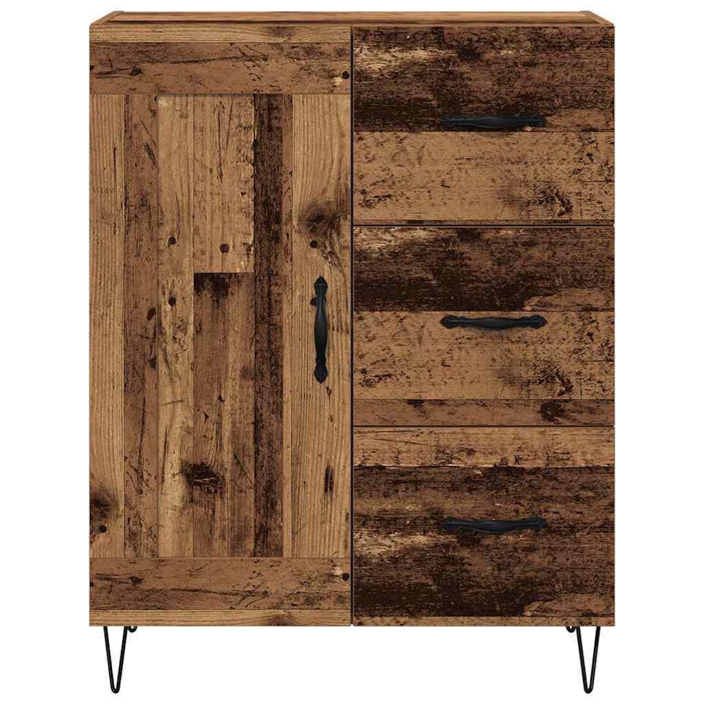Med Skuff Gammelt Tre 69.5 X 34 X 90 Cm Konstruert Tre
