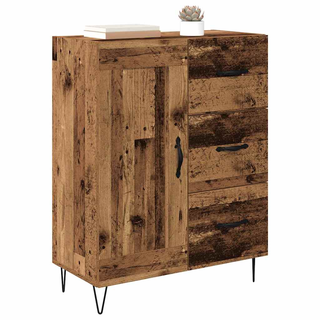 Med Skuff Gammelt Tre 69.5 X 34 X 90 Cm Konstruert Tre