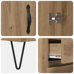 Med Skuff Artisan Eik 69.5 X 34 X 90 Cm Konstruert Tre