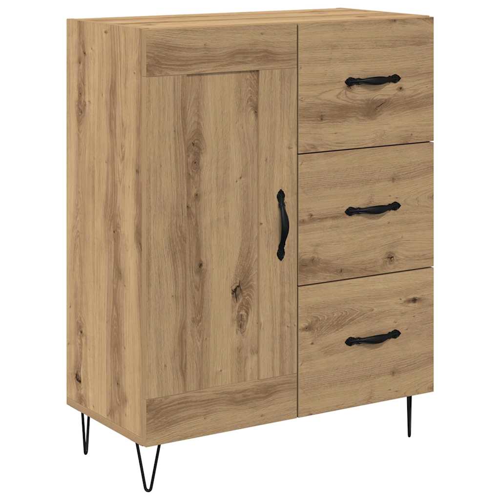 Med Skuff Artisan Eik 69.5 X 34 X 90 Cm Konstruert Tre