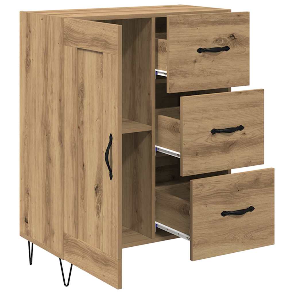 Med Skuff Artisan Eik 69.5 X 34 X 90 Cm Konstruert Tre